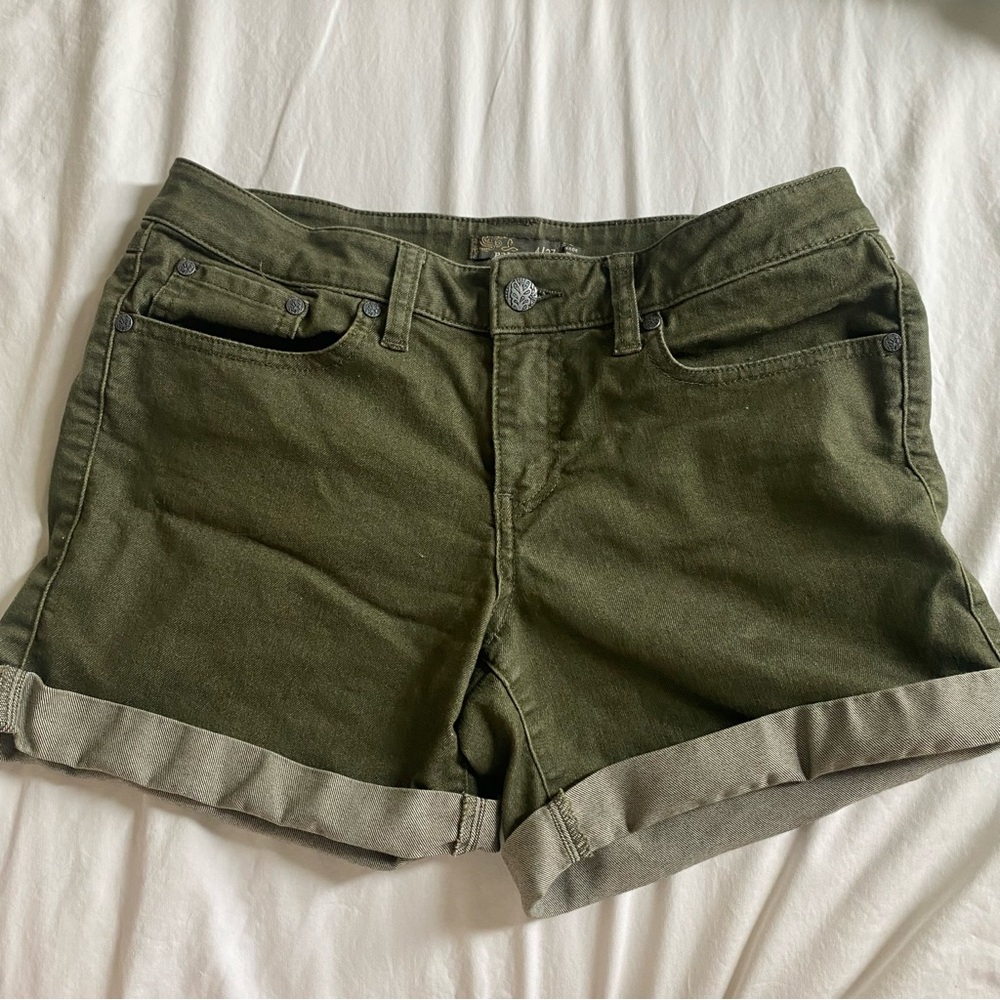 Prana Green Demin Shorts